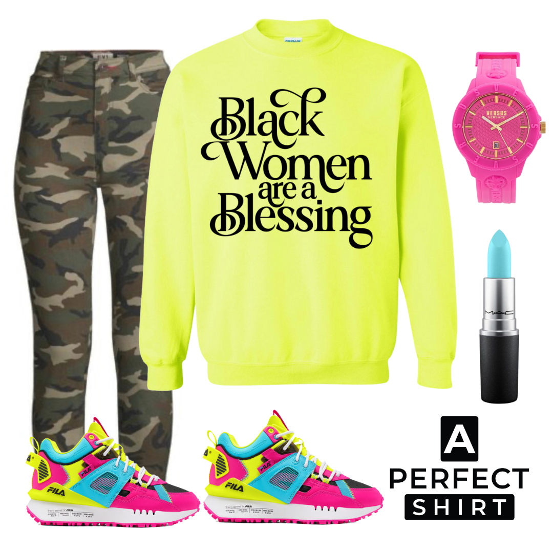 blessing shirt, African american women shirt, black women's t-shirt, sweater with sayings, trendy sweatshirt
