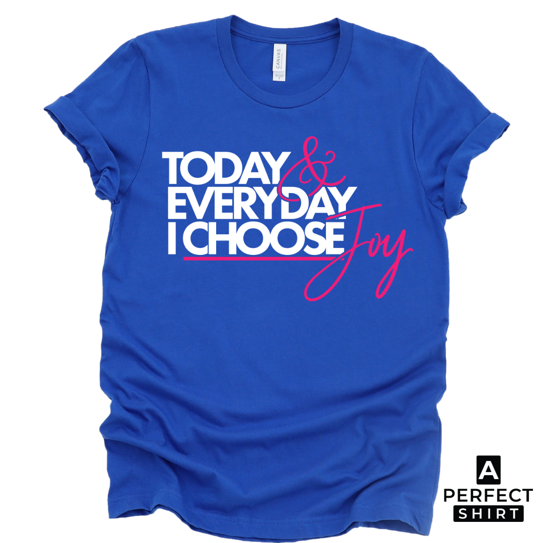 Today & Everyday I Choose Joy Unisex T-Shirt-clothing and culture-shop here at-A Perfect Shirt