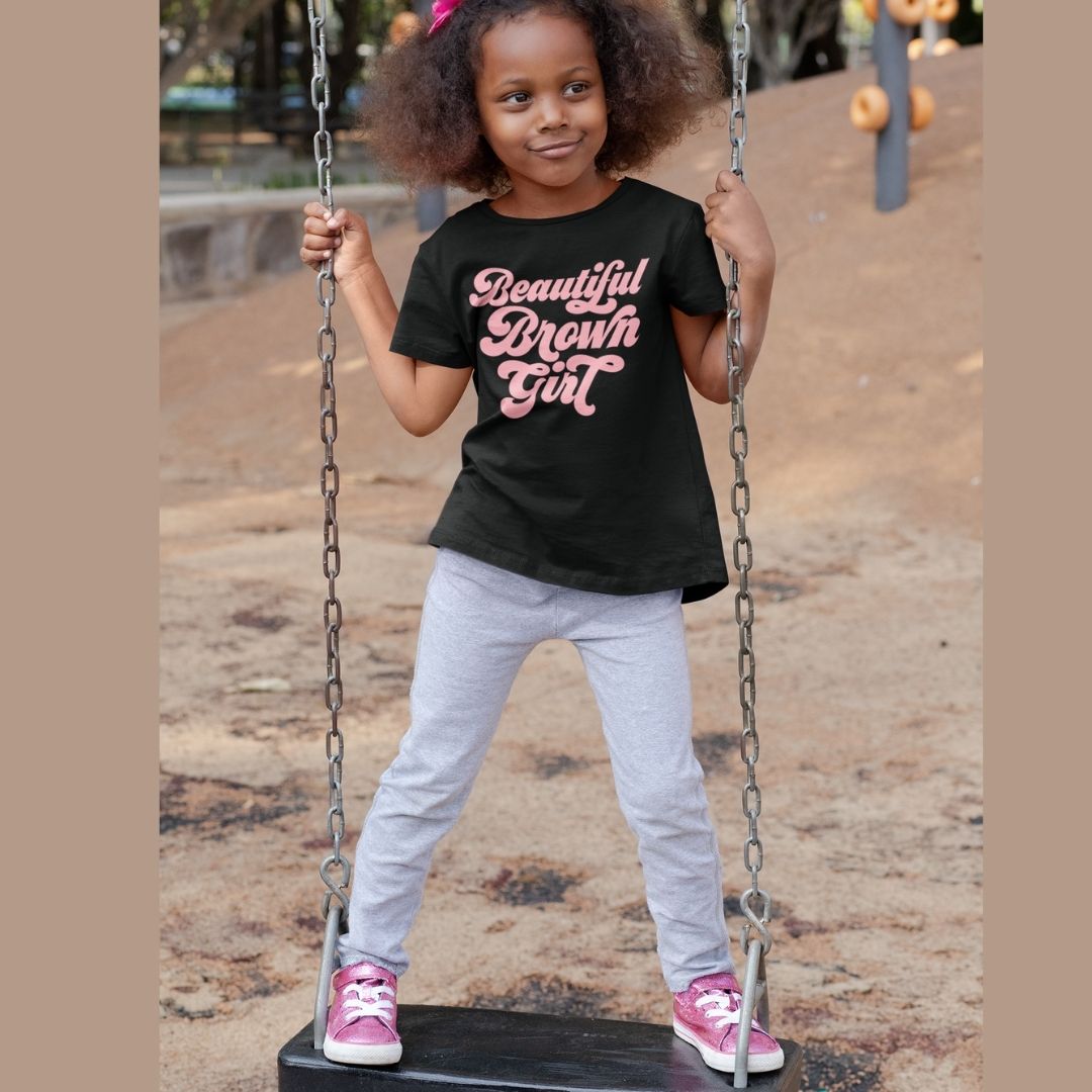 Cute Girls Kids T Shirts Cute Cat T-shirt In Cup Summer Short