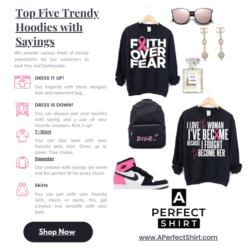 Cute hoodies top with sayings