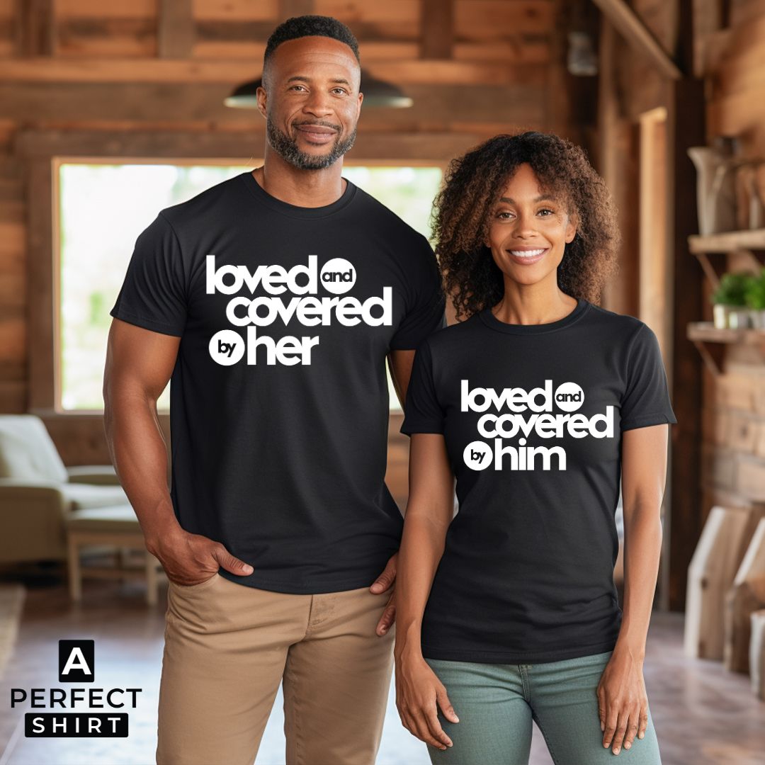 Find Him and Her Matching Shirts, Funny Couples Outfits, and Cute Custom Designs. Perfect Couple Gifts