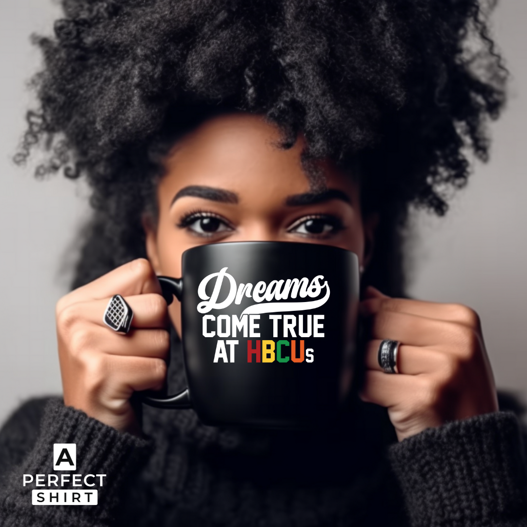 HBCU clothing and apparel collection image highlighting Dreams Come True at HBCUs mug