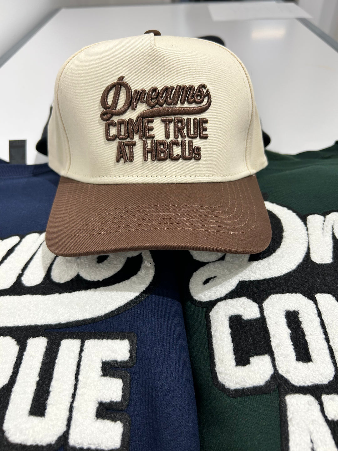 HBCU Hat – Dreams Come True at HBCUs® Embroidered Cap-clothing and culture-shop here at-A Perfect Shirt