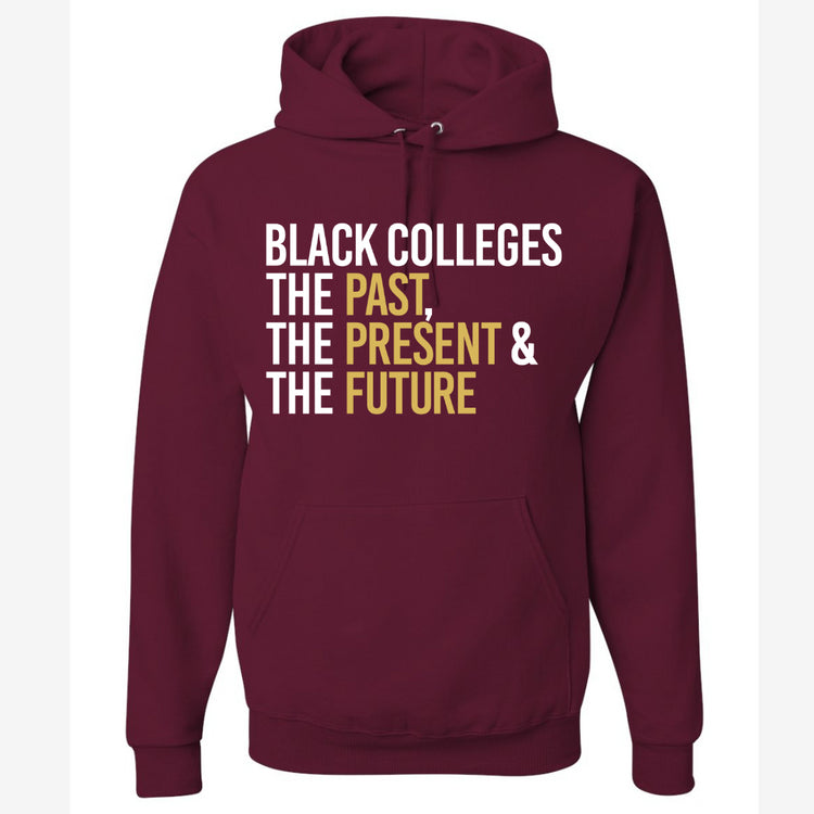 Black Colleges, The Past, The Present & The Future HBCU Hoodie-clothing and culture-shop here at-A Perfect Shirt