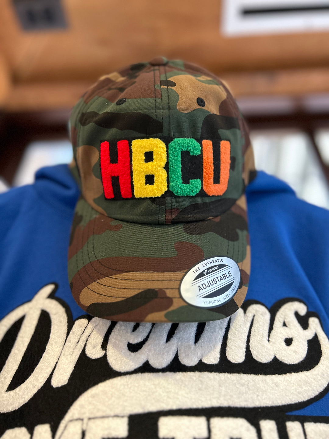 HBCU Camouflage Classic Dad Hat-clothing and culture-shop here at-A Perfect Shirt