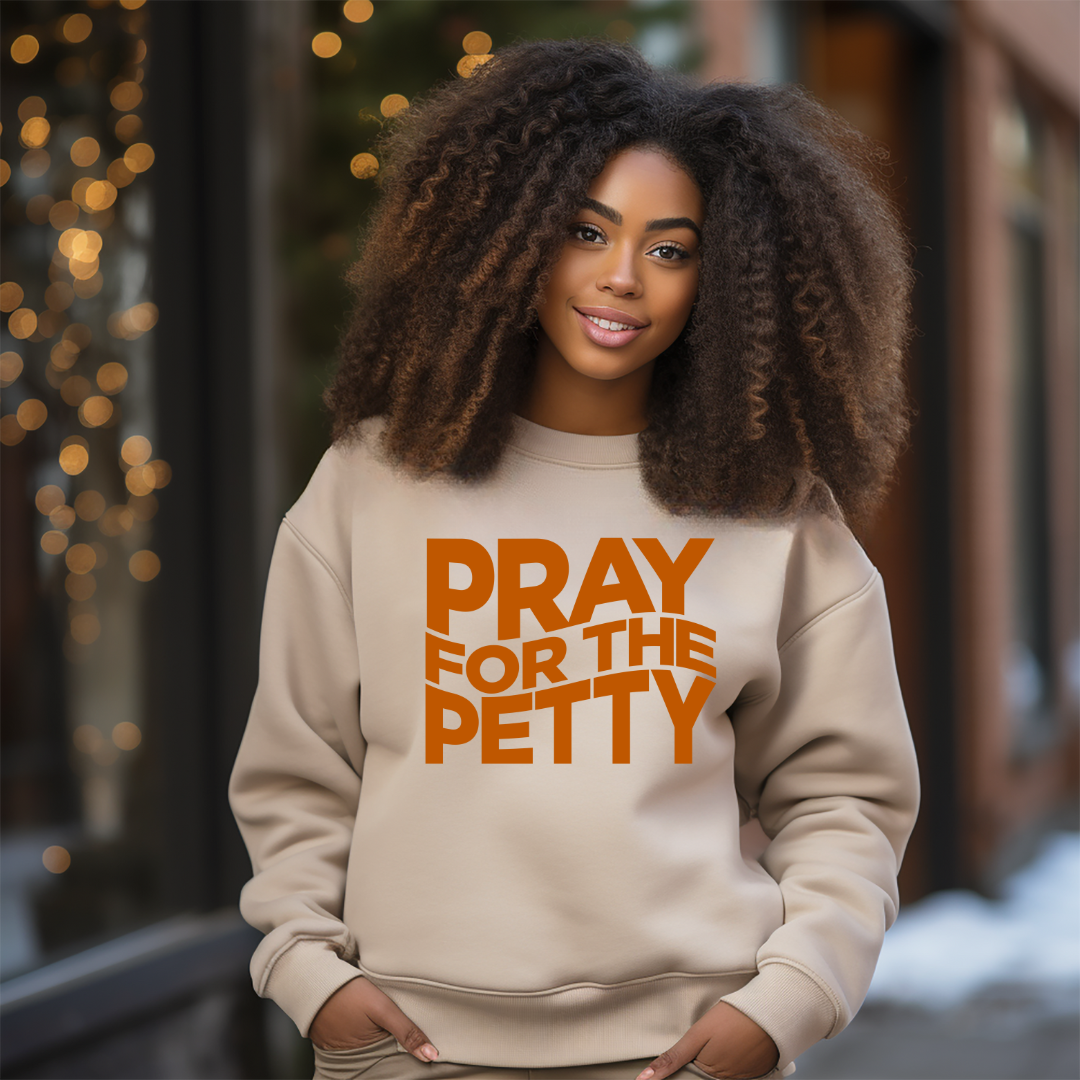 Pray for The Petty Unisex Sweatshirt-clothing and culture-shop here at-A Perfect Shirt