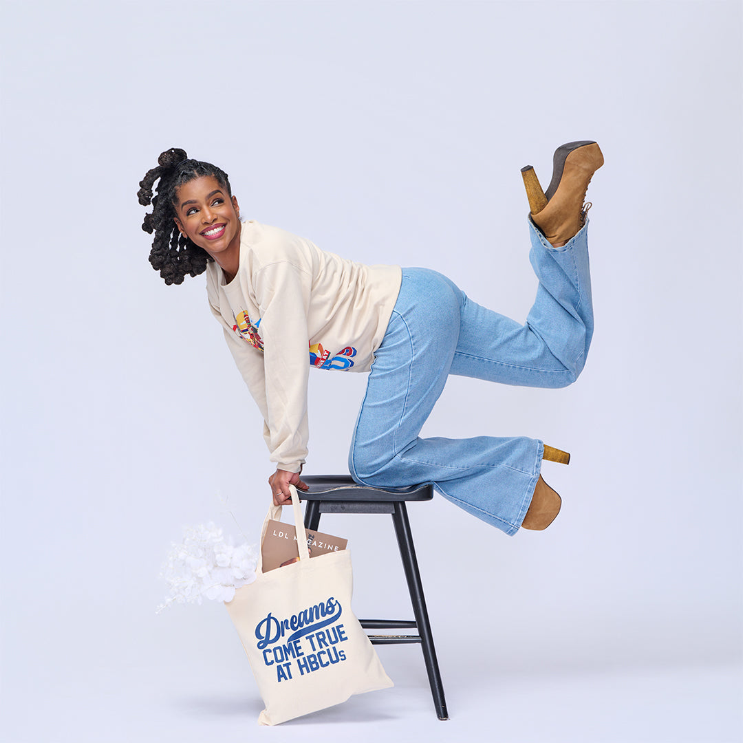 Dreams Come True at HBCUs™ Canvas Tote Bag – Premium 12 oz Cotton-clothing and culture-shop here at-A Perfect Shirt