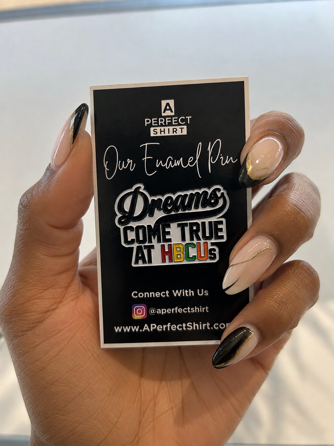 Dreams Come True at HBCUs® Enamel Lapel Pin | HBCU Pin-clothing and culture-shop here at-A Perfect Shirt