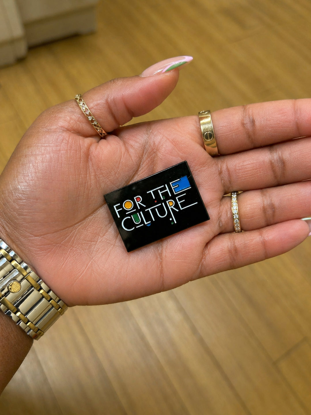 For The Culture Enamel Pin | HBCU Pin | Black Culture & Black Excellence Lapel Pin-clothing and culture-shop here at-A Perfect Shirt
