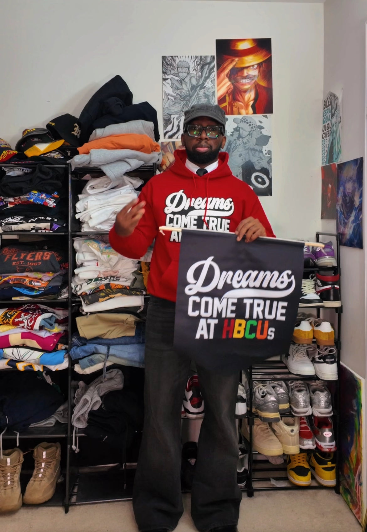 Inspirational HBCU Pennants - Dreams Come True Series-clothing and culture-shop here at-A Perfect Shirt
