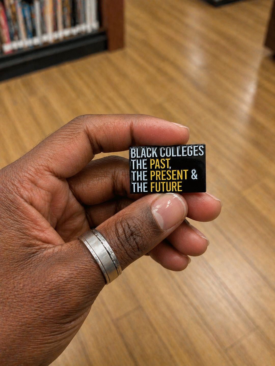 Black Colleges: The Past, The Present & The Future Enamel Pin | HBCU Pin | Black Excellence Lapel Pin-clothing and culture-shop here at-A Perfect Shirt