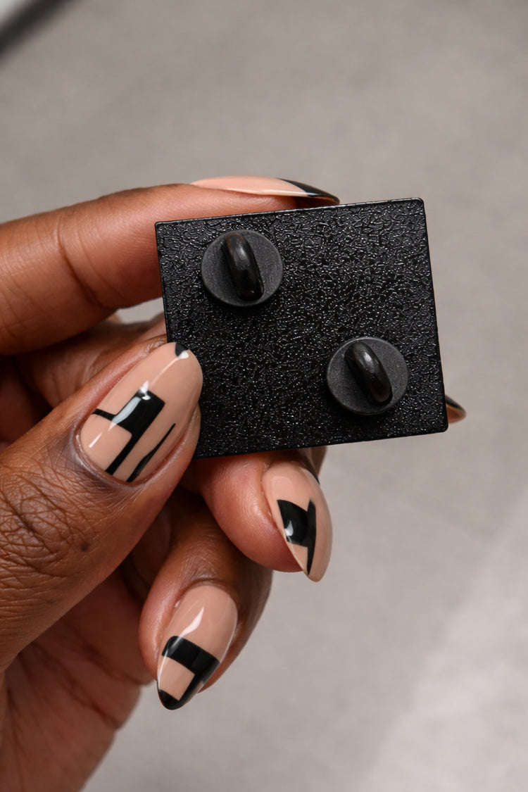 HEAVY ON THANK YOU GOD FOR EVERYTHING ENAMEL PIN BLACK OWNED-clothing and culture-shop here at-A Perfect Shirt