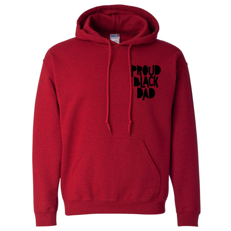 Proud Black Dad Hooded Sweatshirt for Fathers-clothing and culture-shop here at-A Perfect Shirt