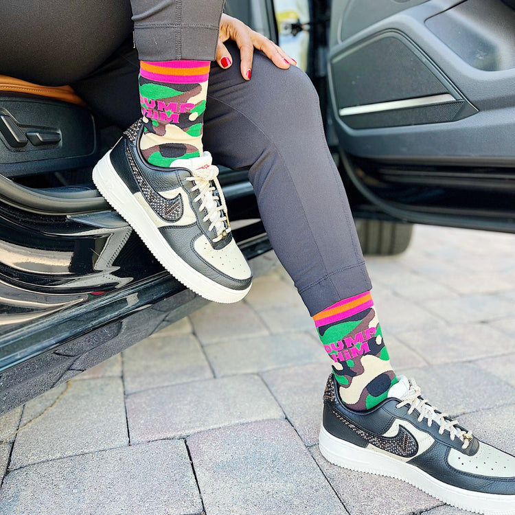 Happy Camo Socks-clothing and culture-shop here at-A Perfect Shirt