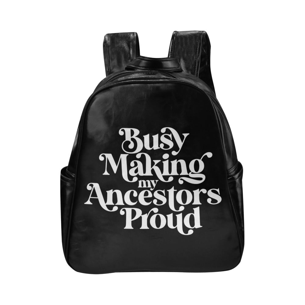Busy Making My Ancestors Proud Multi-Pockets Backpack-clothing and culture-shop here at-A Perfect Shirt