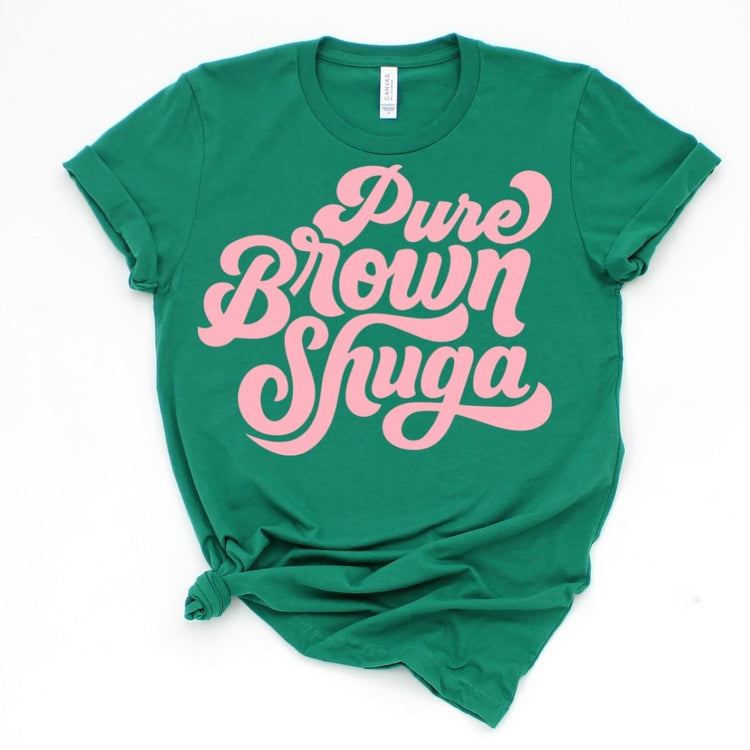 Pure Brown Shuga Unisex Short Sleeve T-Shirt-clothing and culture-shop here at-A Perfect Shirt