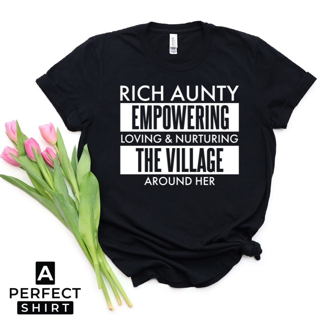 Rich Aunty Short Sleeve T-Shirt-clothing and culture-shop here at-A Perfect Shirt