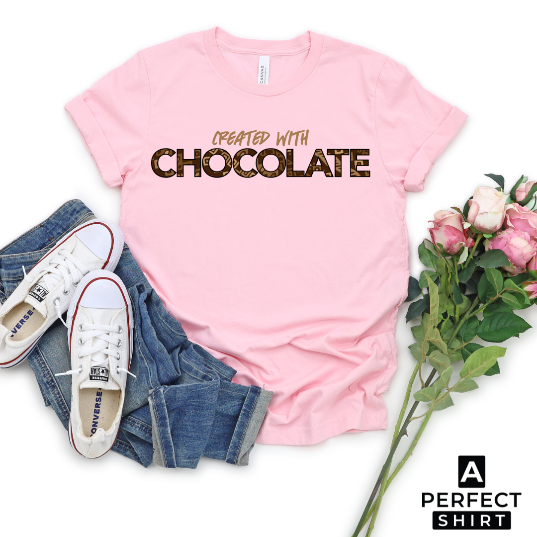 Created With Chocolate Unisex Short Sleeve T Shirt A Perfect Shirt