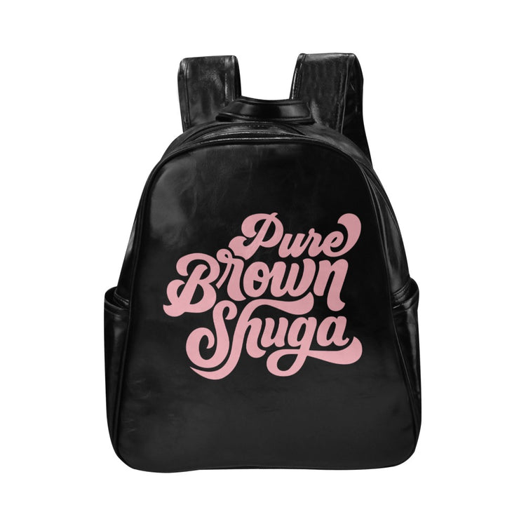 Pure Brown Shuga Multi-Pockets Backpack-clothing and culture-shop here at-A Perfect Shirt