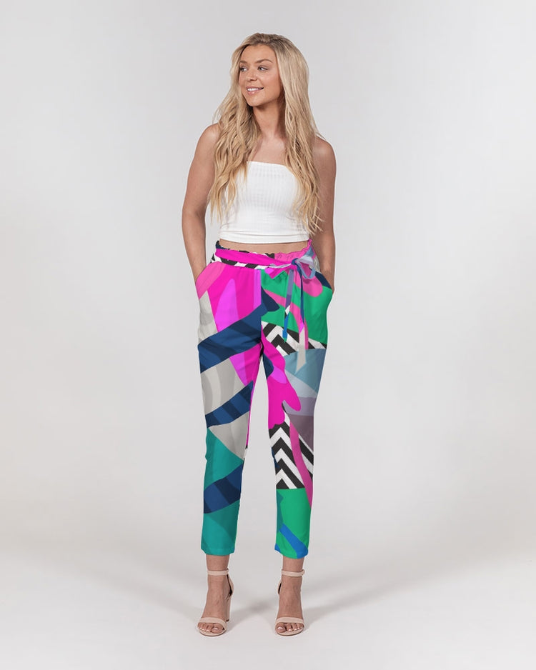 Elle Women's Belted Tapered Pants-clothing and culture-shop here at-A Perfect Shirt