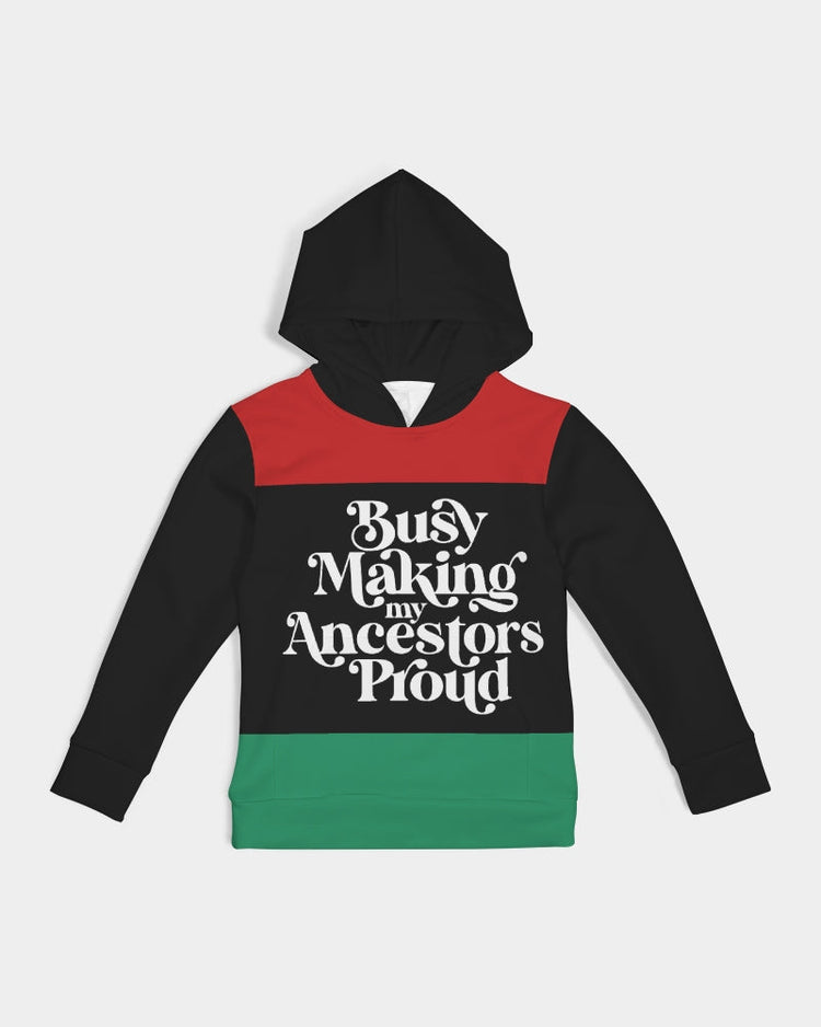 Busy Making My Ancestors Proud Kids Hoodie-clothing and culture-shop here at-A Perfect Shirt