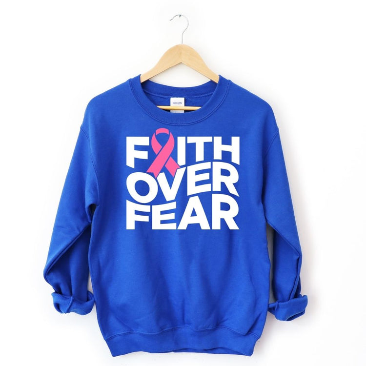 Faith Over Fear Unisex Sweatshirt-clothing and culture-shop here at-A Perfect Shirt
