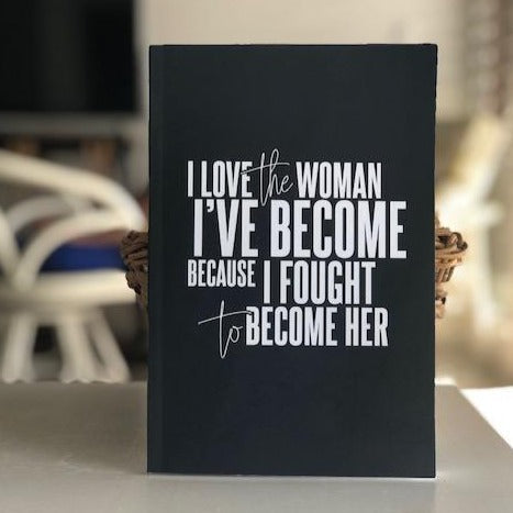 I Love The Woman I've Become Gratitude Journal-clothing and culture-shop here at-A Perfect Shirt