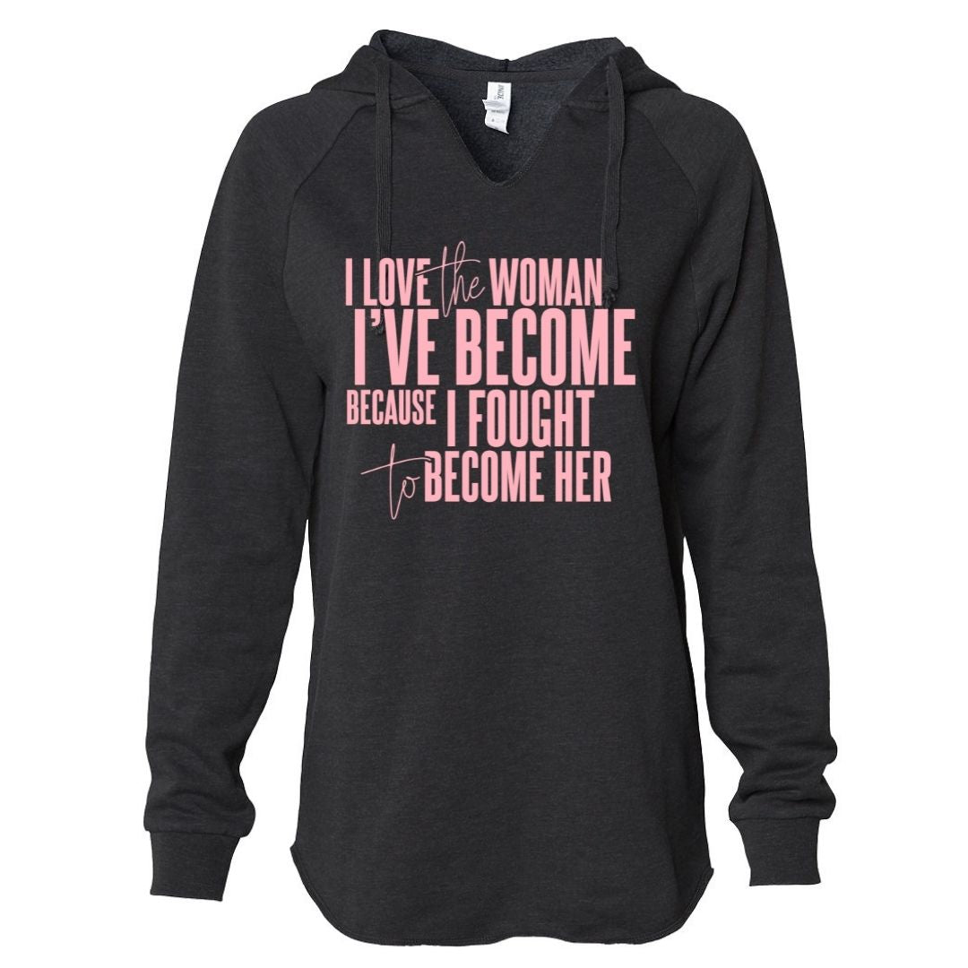 I Love The Woman Lightweight Hooded Sweatshirt-clothing and culture-shop here at-A Perfect Shirt
