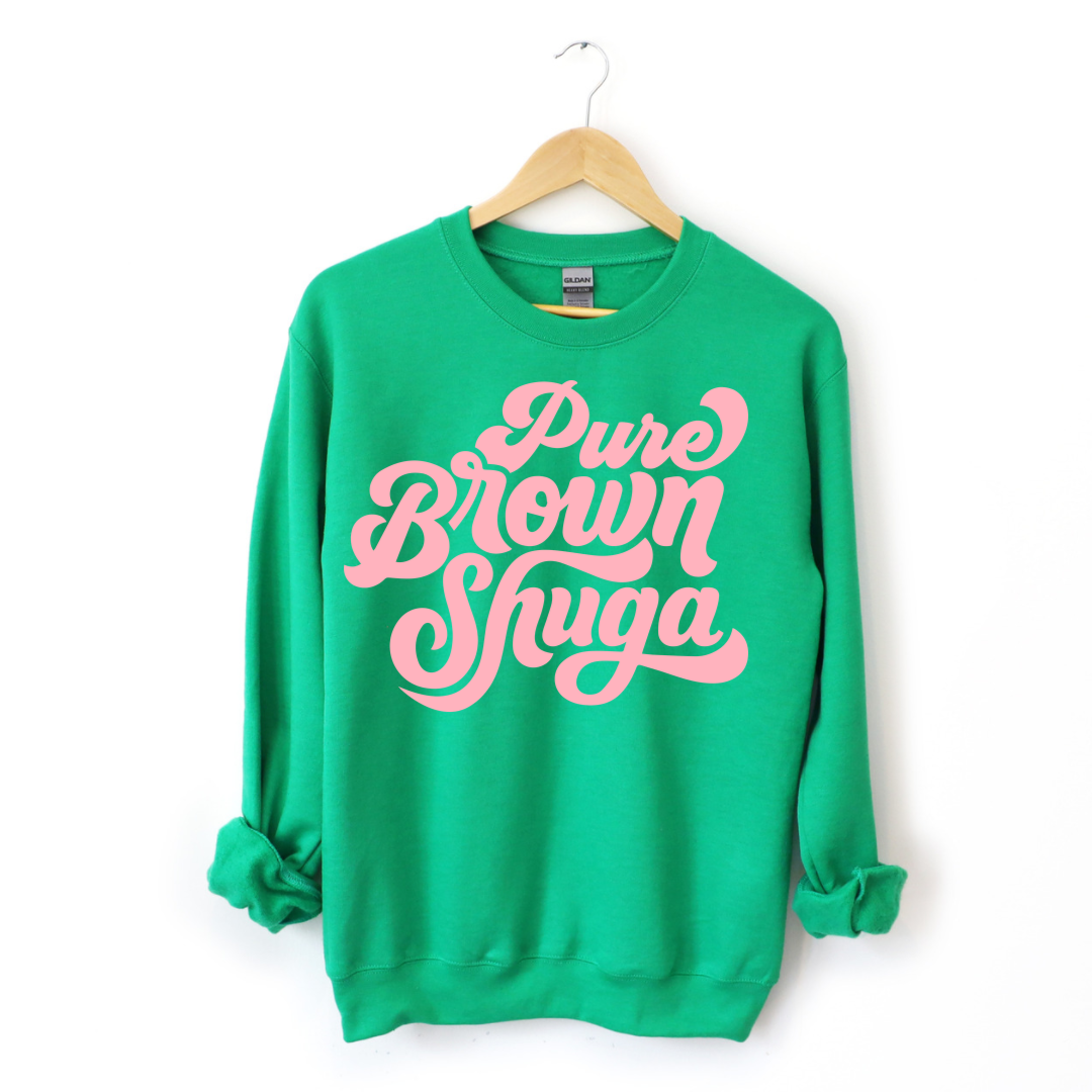 Pure Brown Shuga Sweatshirt-clothing and culture-shop here at-A Perfect Shirt