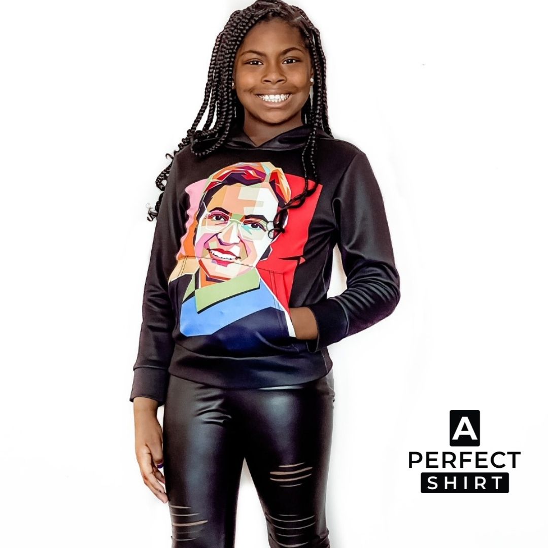 Rosa Parks Kids Hoodie-clothing and culture-shop here at-A Perfect Shirt