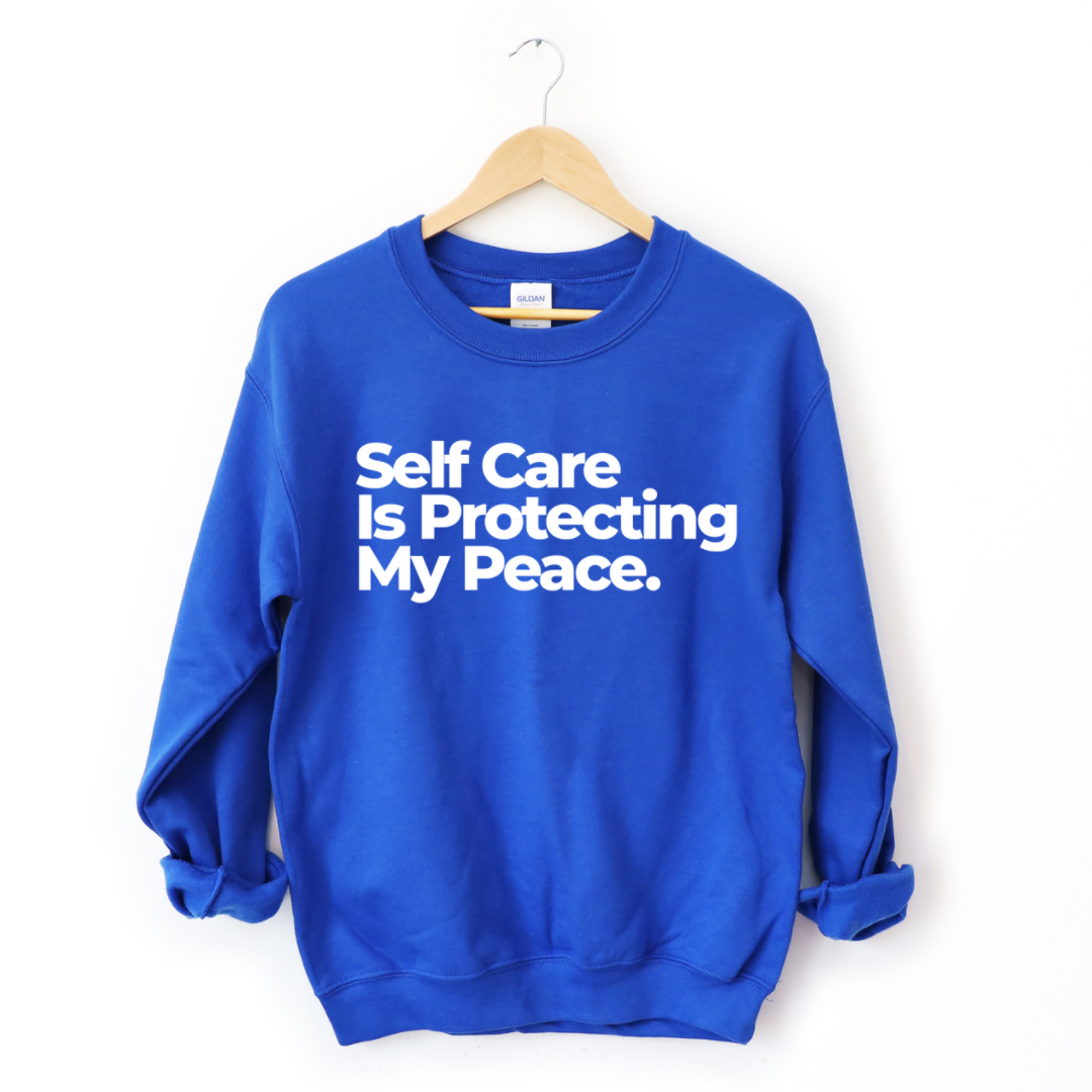 Self Care Is Protecting My Peace Sweatshirt-clothing and culture-shop here at-A Perfect Shirt