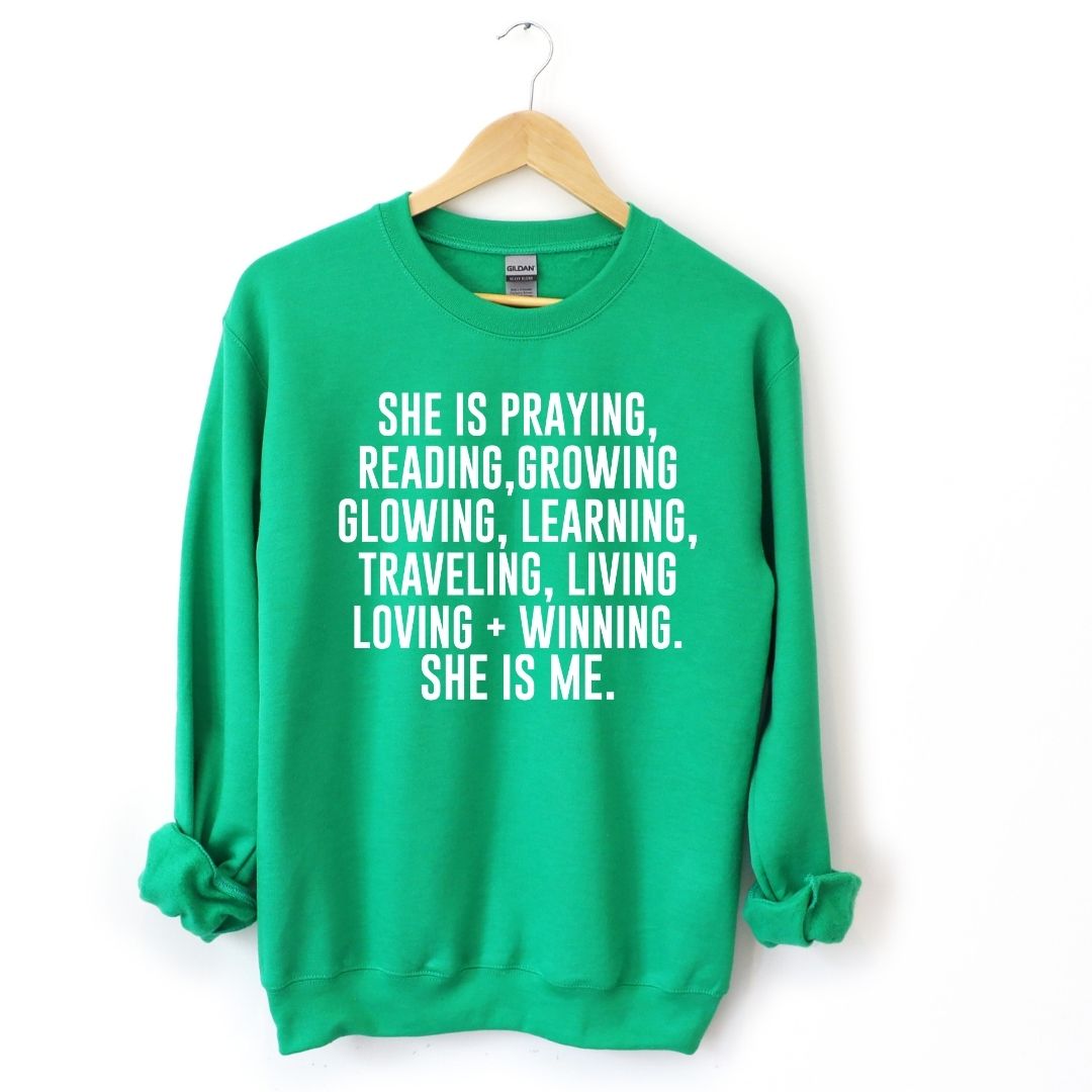 She Is Me Sweatshirt-clothing and culture-shop here at-A Perfect Shirt