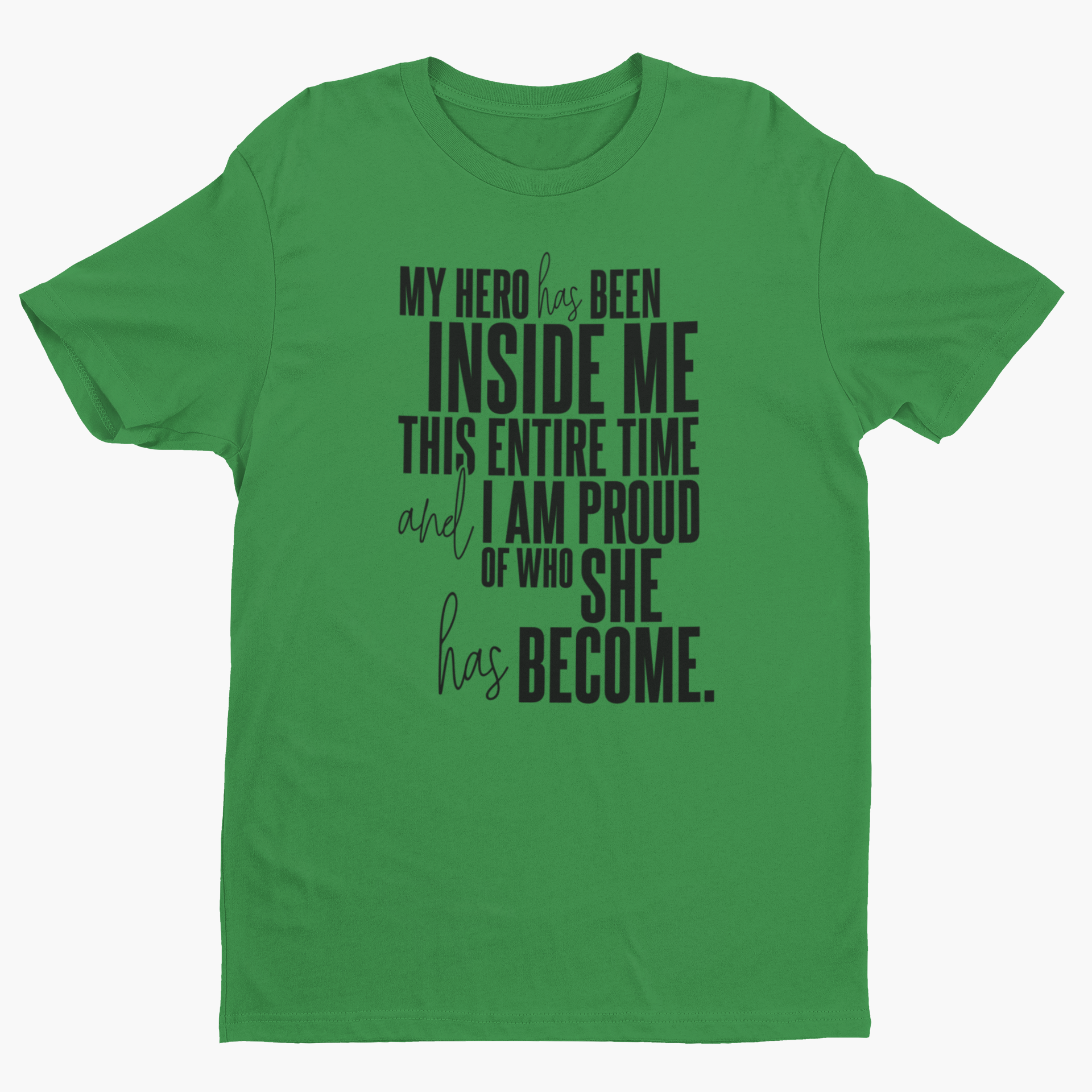 My Hero Has Been Inside Me Short Sleeve T-Shirt-clothing and culture-shop here at-A Perfect Shirt