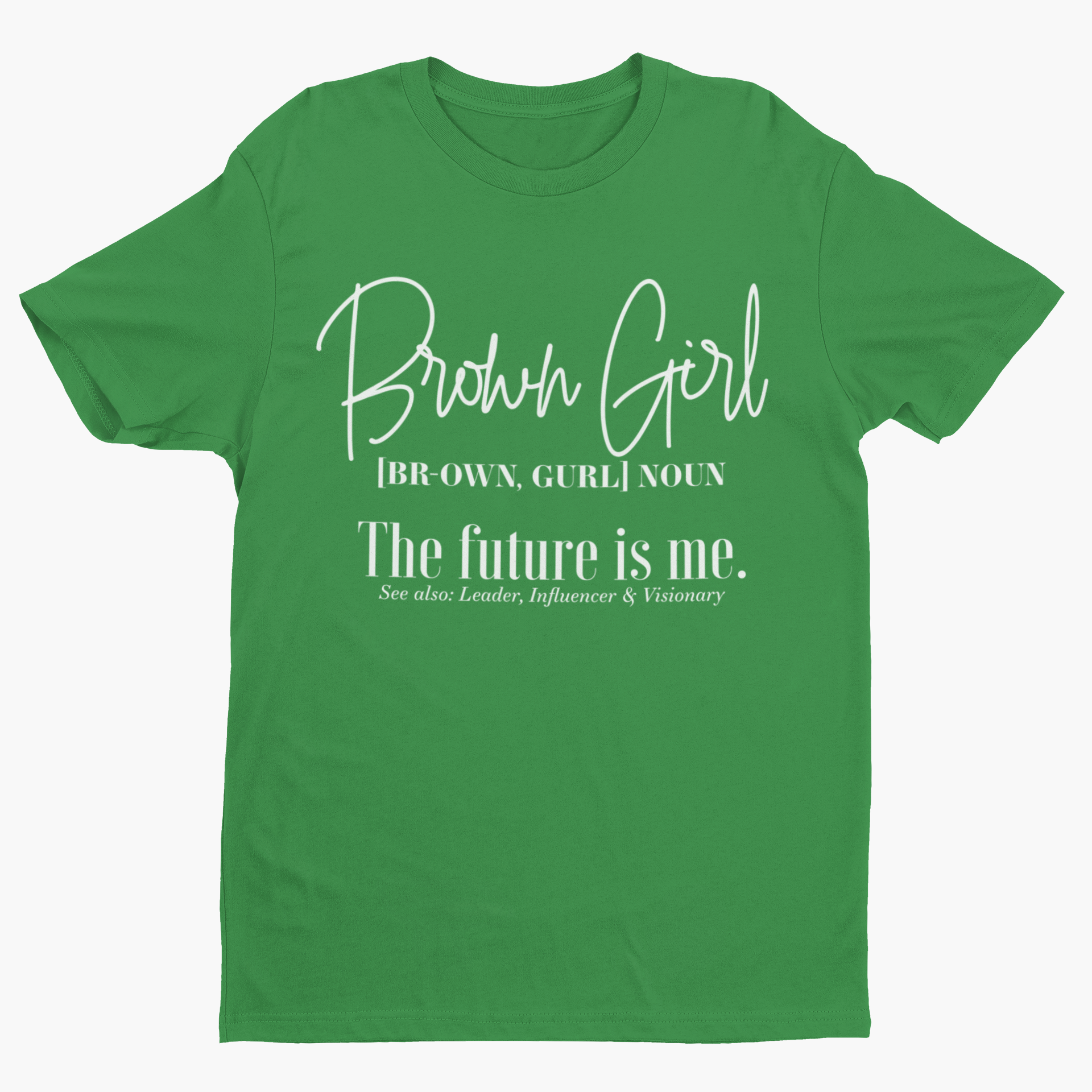 Brown Girl The Future Is Me Unisex Short Sleeve T-Shirt-clothing and culture-shop here at-A Perfect Shirt