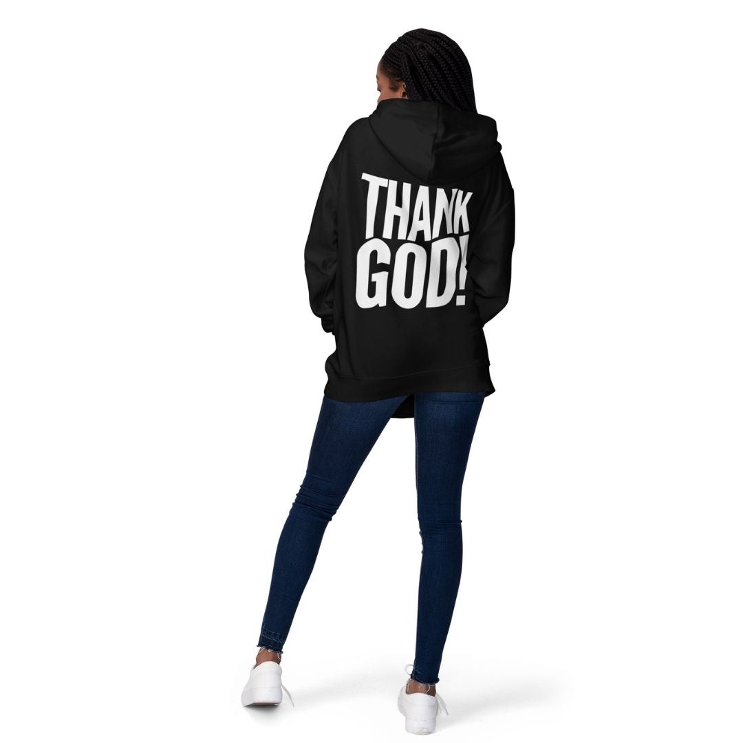 Thank God! Unisex Hoodie Sweatshirt-clothing and culture-shop here at-A Perfect Shirt